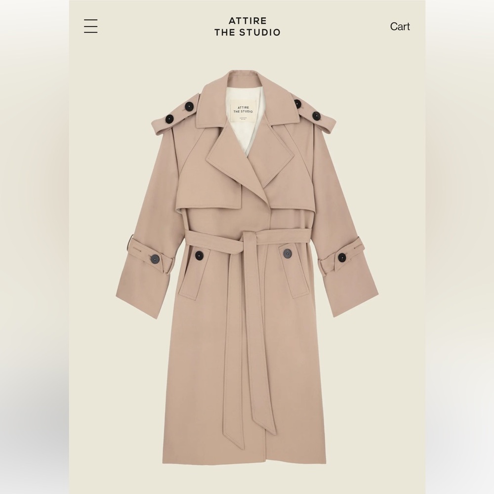 Attire the Studio Denim Trench Small